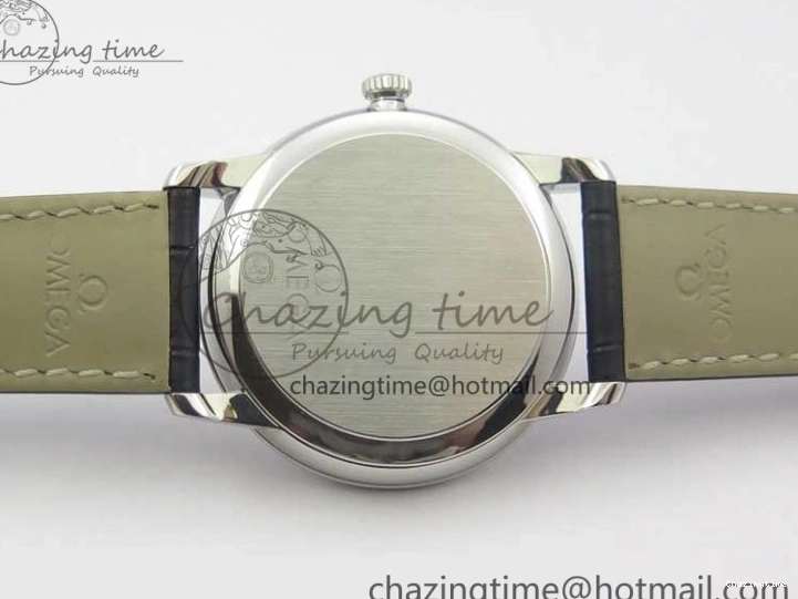 0316 MultiPurpose De Ville Prestige Real PR SS ZF 1:1 Best Edition White Dial Blue Markers on Black Leather Strap MIYOTA 7941